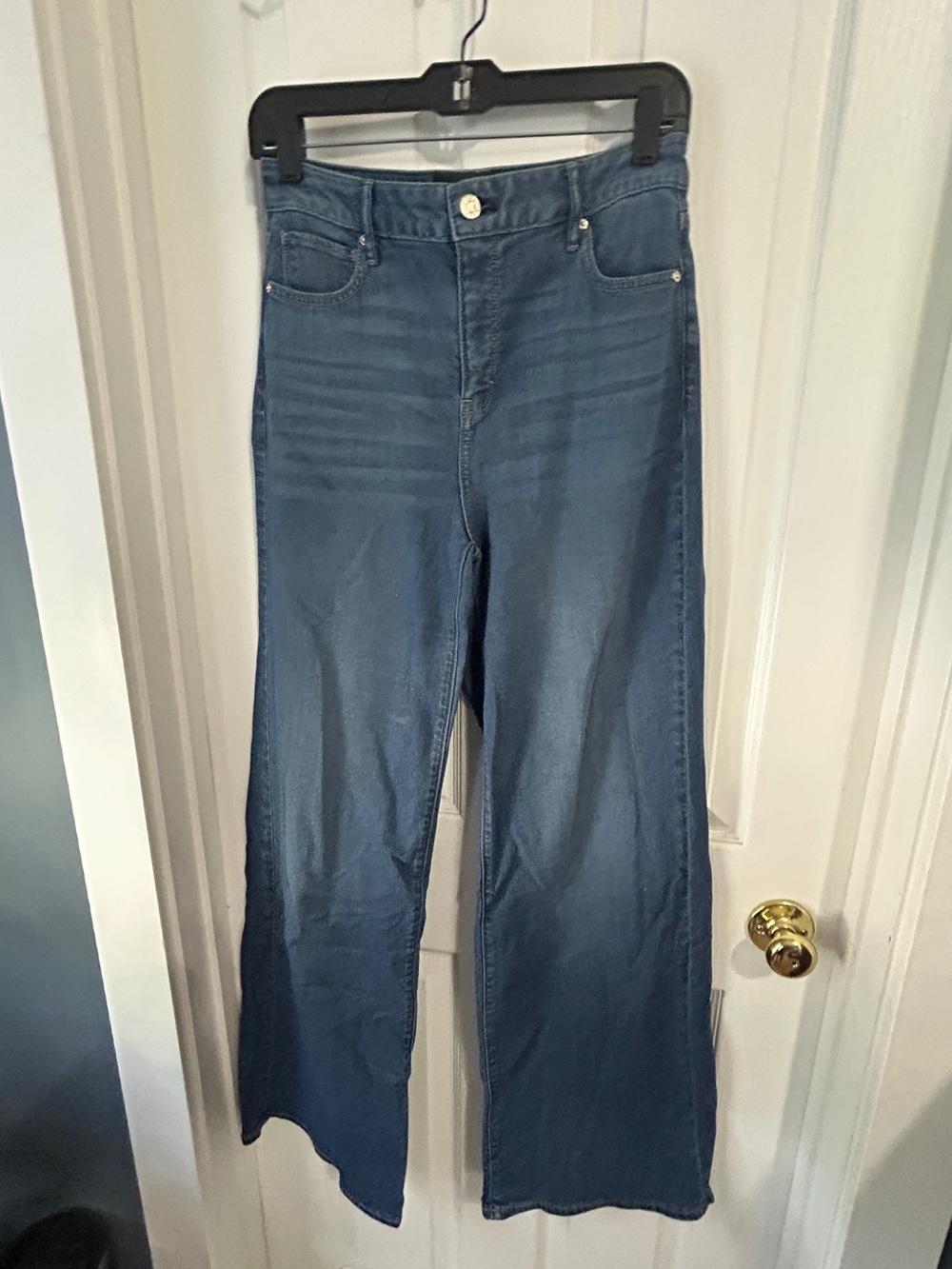 White House Black Market Blue Wide-Leg Jeans